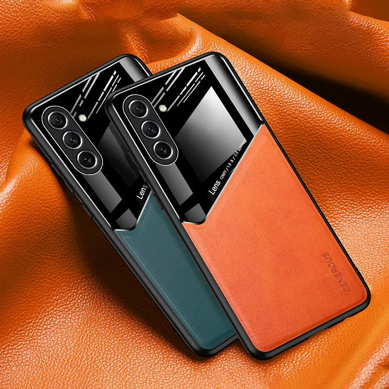 Samsung Galaxy A34 5G Luxury Generous® Leather Protective Back Case