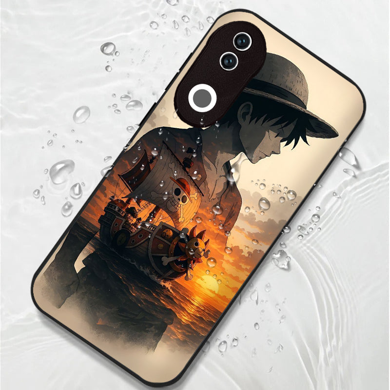 Vivo V50 5G Premium Acrylic Shockproof Glass Back Case (Sunset Voyage)