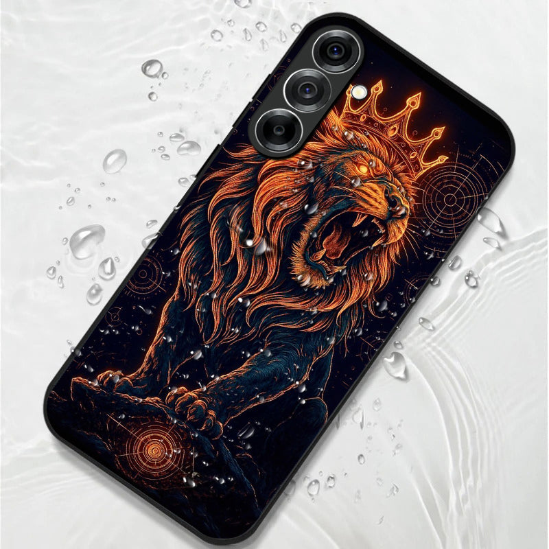 Samsung Galaxy A36 5G Premium Acrylic Shockproof Glass Back Case (King’s Roar)