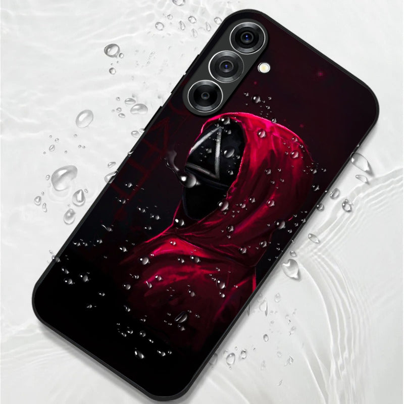 Samsung Galaxy A56 5G Premium Acrylic Shockproof Glass Back Case (Red Hood Vengeance)