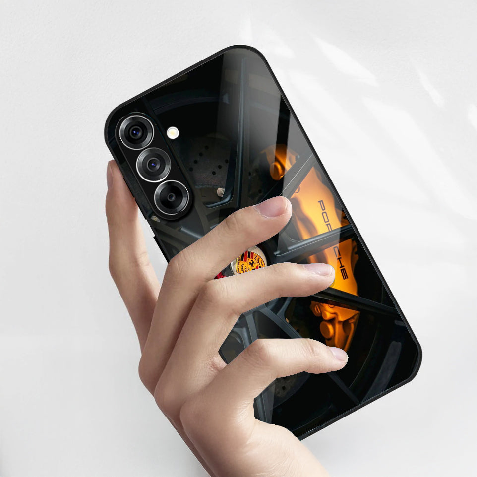 Samsung Galaxy A36 5G Premium Acrylic Shockproof Glass Back Case (Turbo Spin)