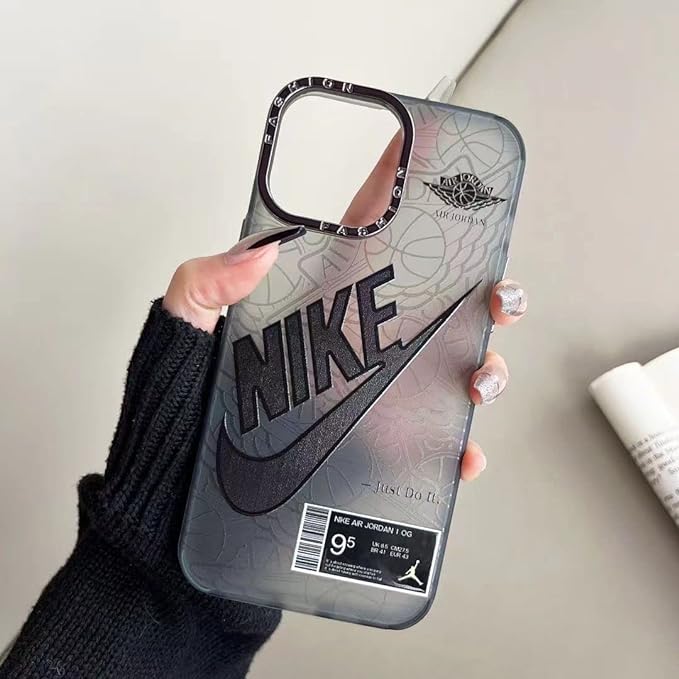 iPhone 14/15 Pro Black Printed Case for iPhone Slim Back Cover Hard Ultra Protective & Anti Shock iPhone Case