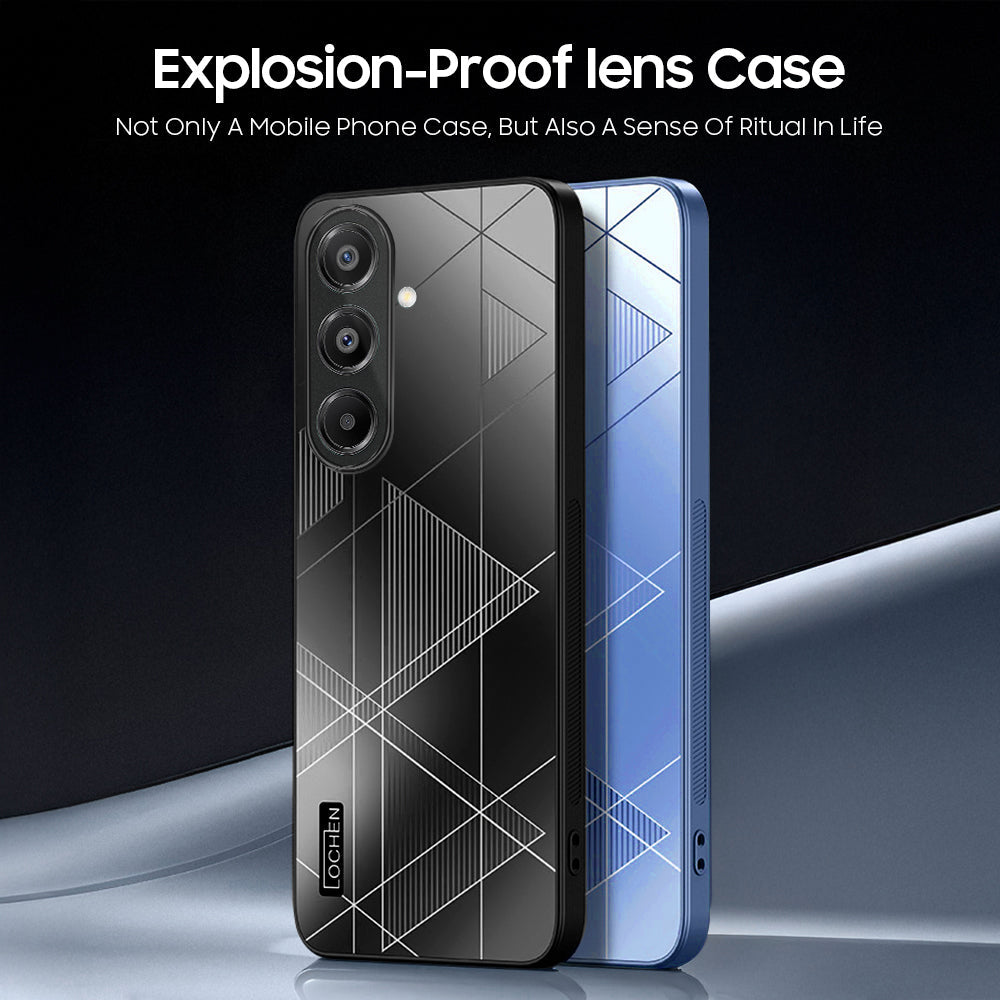 Samsung Galaxy A16 5G Triangle Pattern Matte Back Shockproof Case
