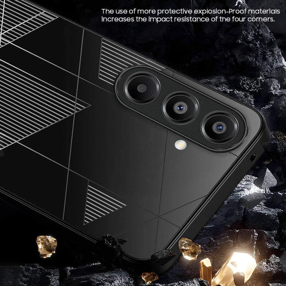 Samsung Galaxy A16 5G Triangle Pattern Matte Back Shockproof Case
