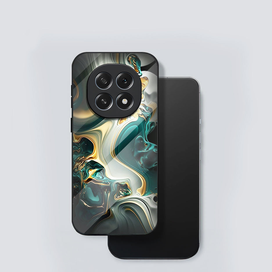 Oppo F29 Pro 5G Premium Acrylic Shockproof Glass Back Case (Forest Marble)