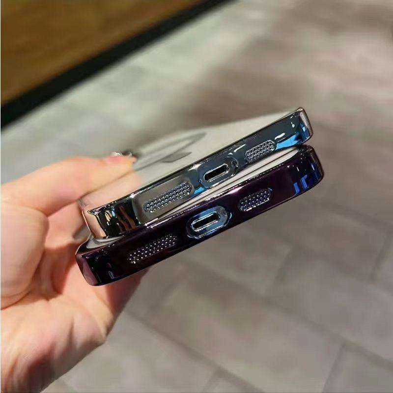 iPhone 14/15/16 Pro Bezel-less Magnetic Thin Plating iPhone Case