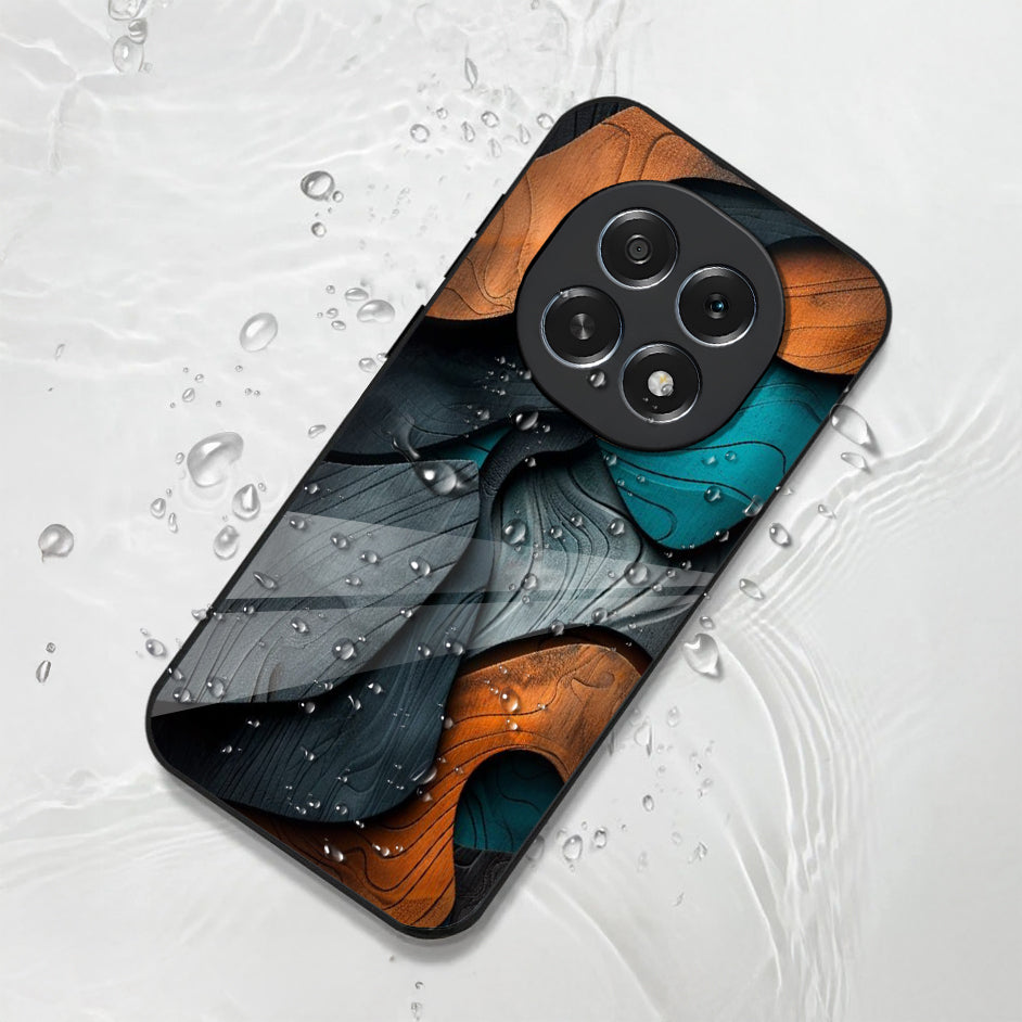 Oppo F29 Pro 5G Premium Acrylic Shockproof Glass Back Case (Rugged Wave)