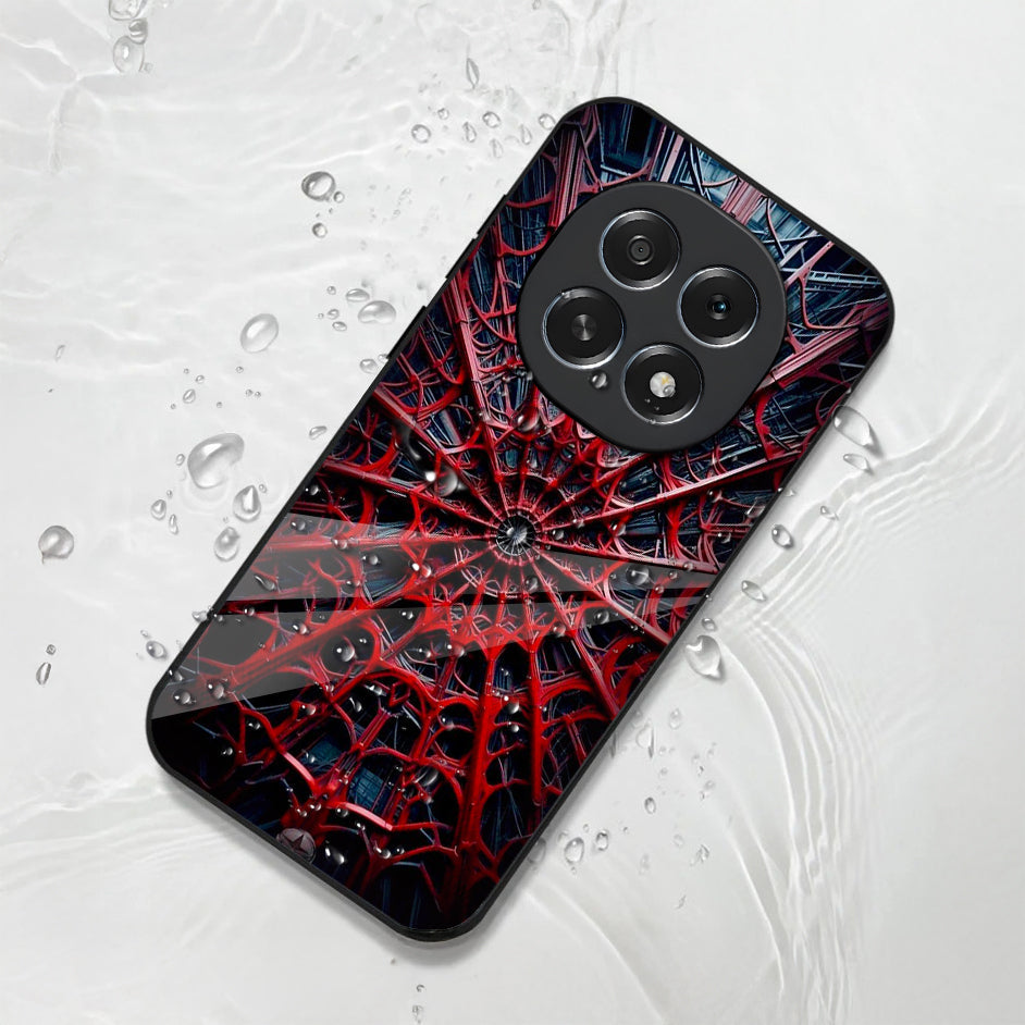 Oppo F29 Pro 5G Premium Acrylic Shockproof Glass Back Case (Spider)