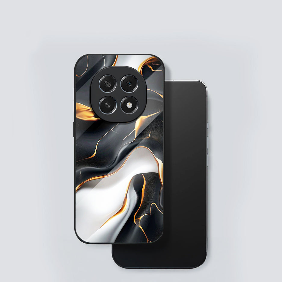 Oppo F29 Pro 5G Premium Acrylic Shockproof Glass Back Case (Golden Silk)