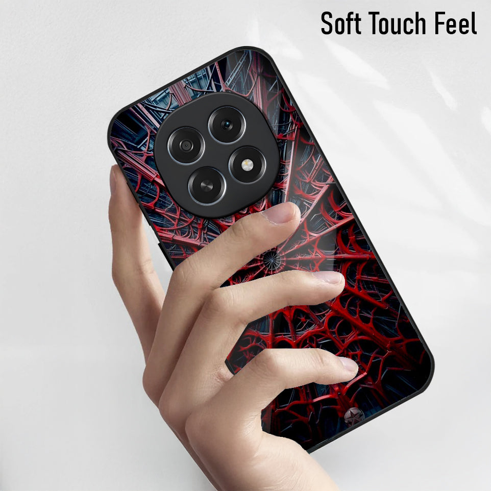 Oppo F29 Pro 5G Premium Acrylic Shockproof Glass Back Case (Spider)